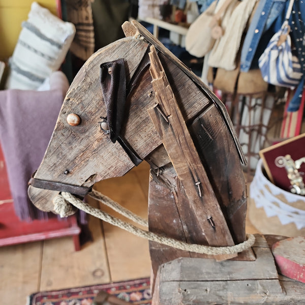 Antique Folkart Rocking Horse
