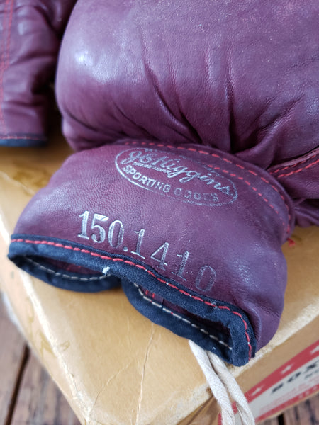 JB Higgins Leather Boxing Gloves with Original Box