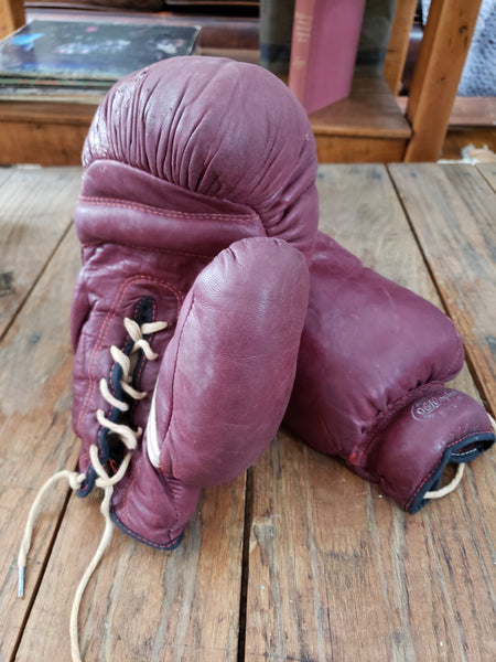 JB Higgins Leather Boxing Gloves with Original Box