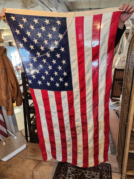 Vintage Cotton American Flag 3'x5'
