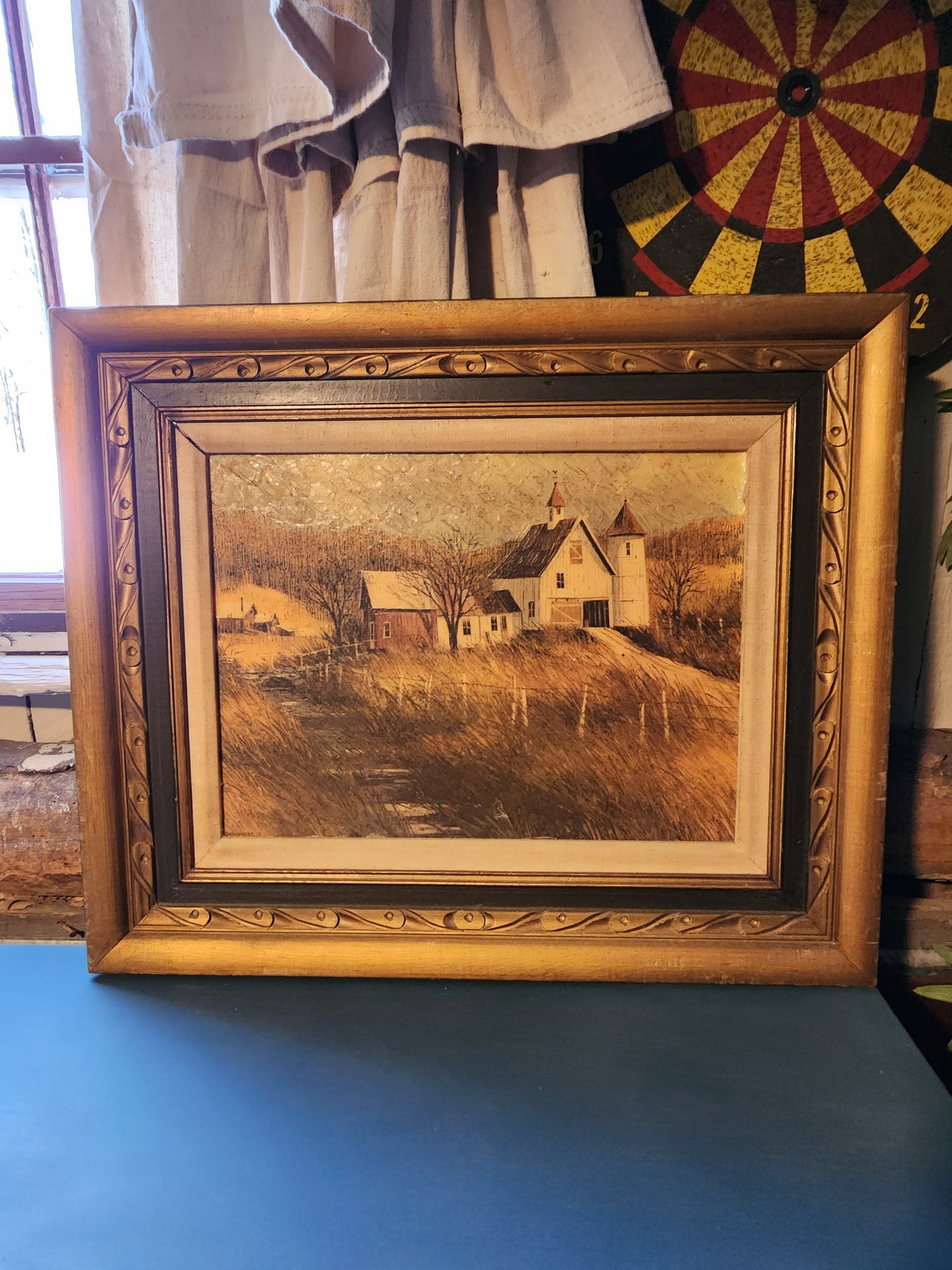 Framed and Matted Painting