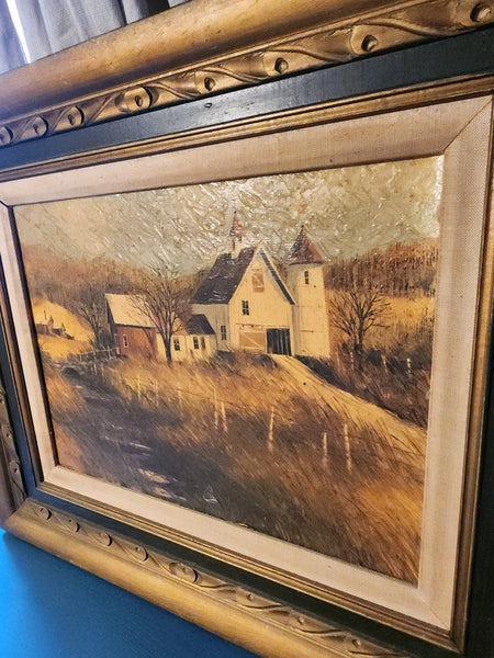 Framed and Matted Painting