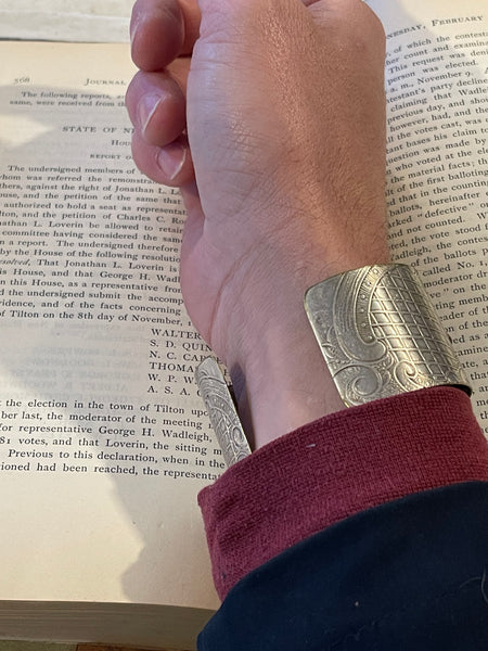 Machine Plate Cuff Bracelet  - Electric Supply Co