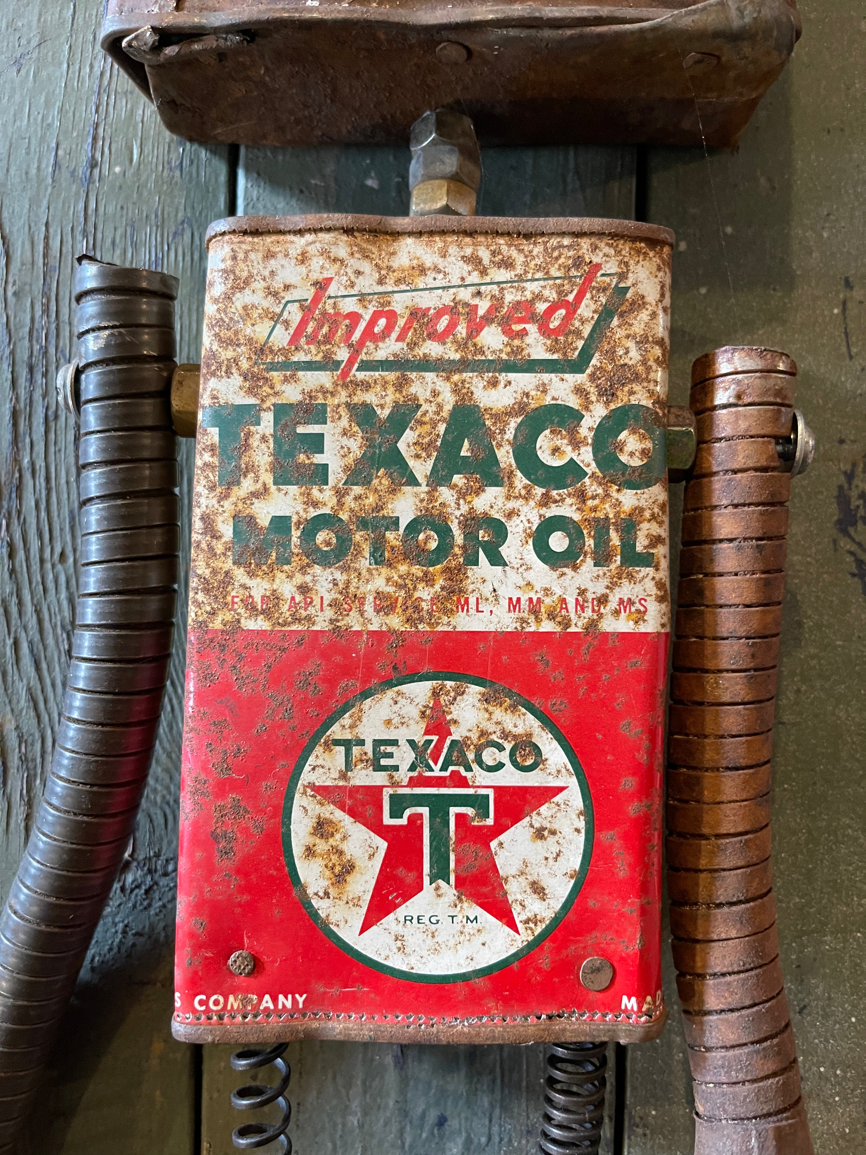 Handcrafted Metal Robot Folk Art Sculpture - 5 – Decor by The Olde 1840