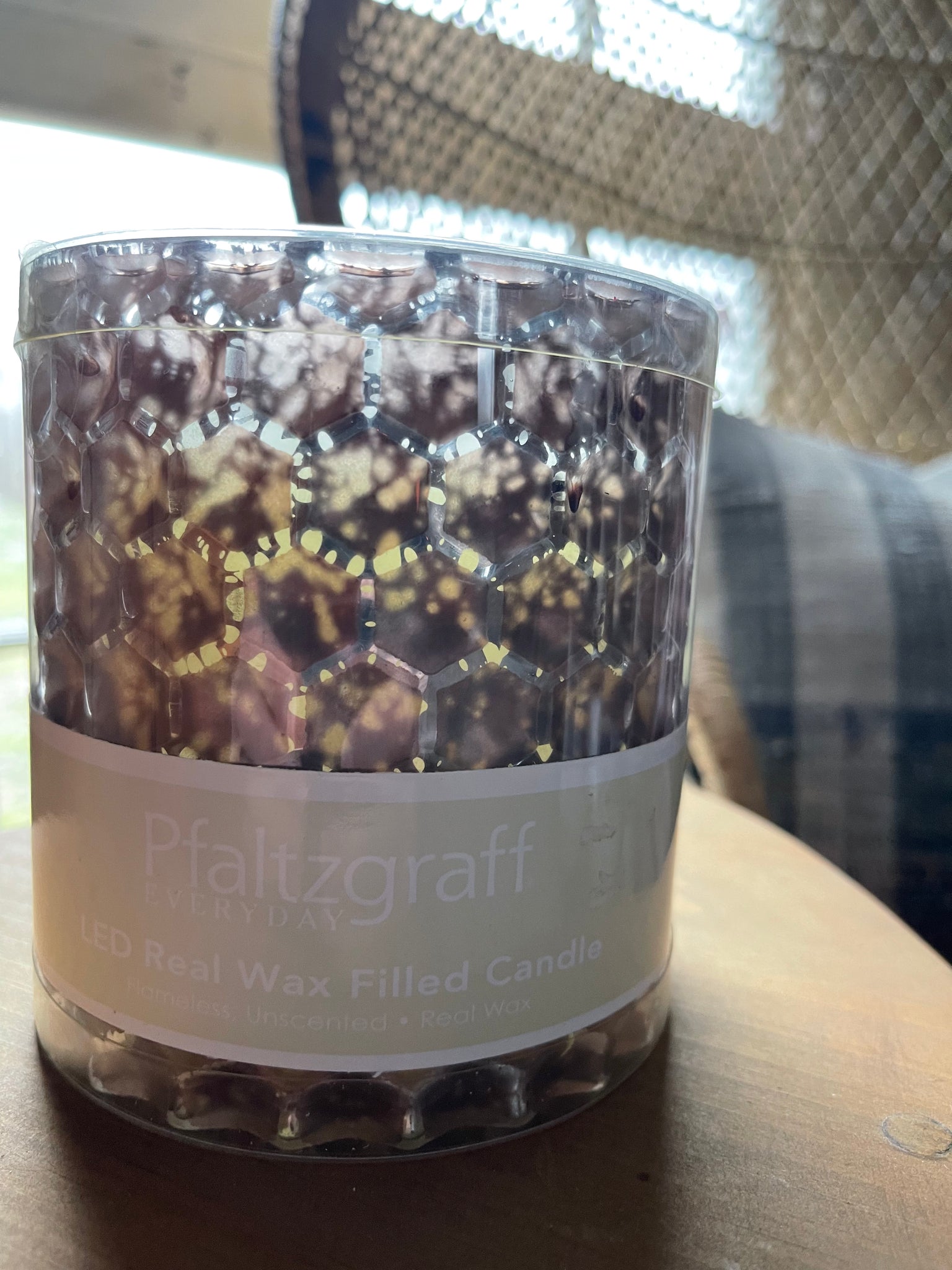Battery Operated Wax Candle - Blush