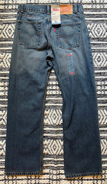 Youth Levi's 505 Straight Classic Denim Jeans