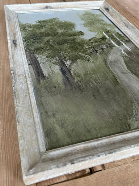 Country Side Path Framed Oil Painting