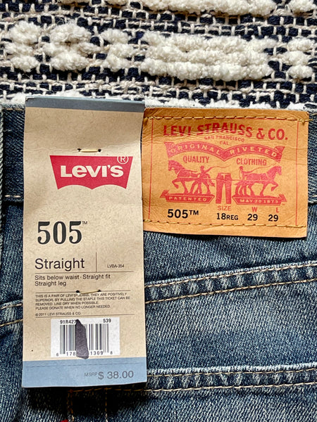 Youth Levi's 505 Straight Classic Denim Jeans