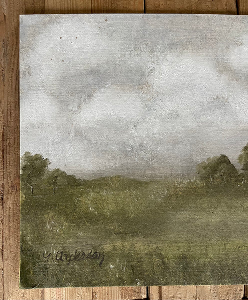 Moody Countryside Oil Painting