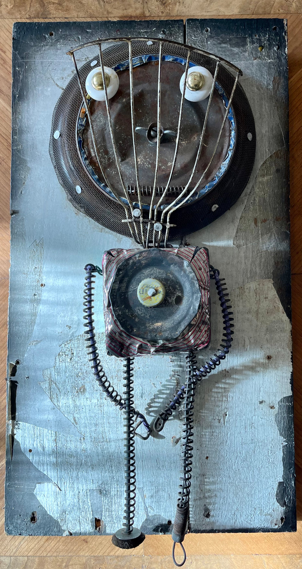 Handcrafted Robot Folk Art – Decor by The Olde 1840