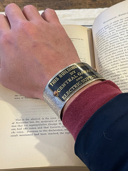Machine Plate Cuff Bracelet  - Electric Supply Co