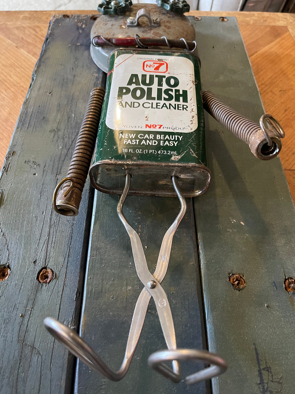 Handcrafted Metal Robot Folk Art Sculpture - 4 – Decor by The Olde 1840