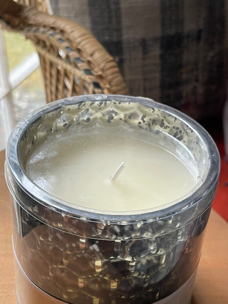 Battery Operated Wax Candle - Light Blue