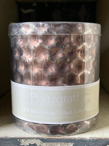 Battery Operated Wax Candle - Blush