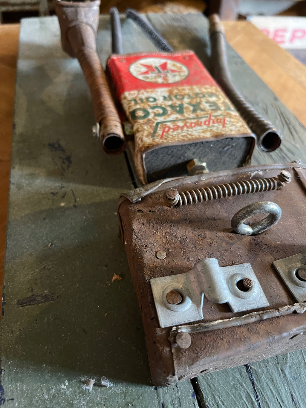 Handcrafted Metal Robot Folk Art Sculpture - 5 – Decor by The Olde 1840