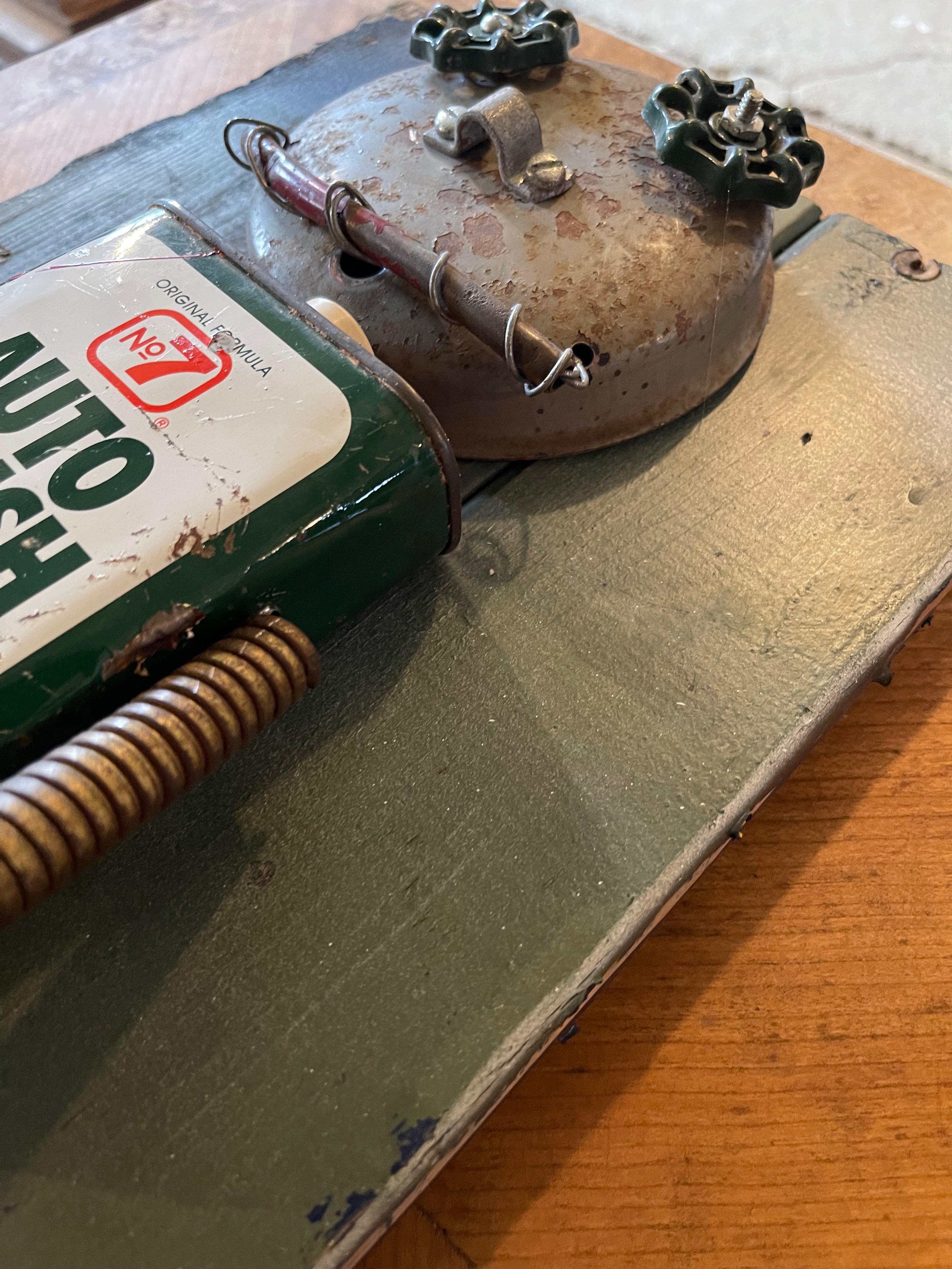 Handcrafted Metal Robot Folk Art Sculpture - 4 – Decor by The Olde 1840