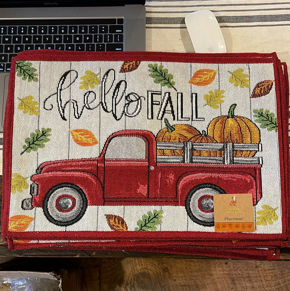 Harvest Collection “Hello Fall” Placemats