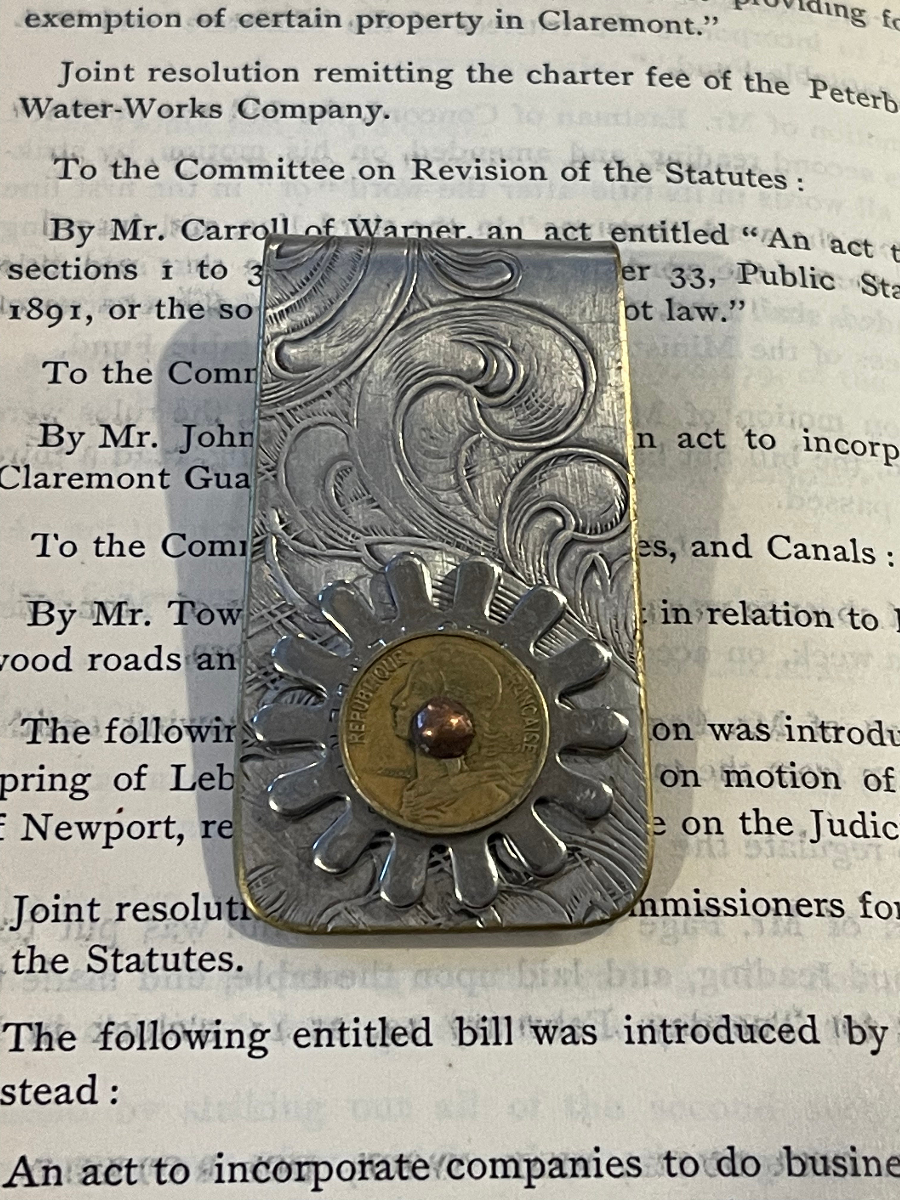 Geared Money Clip - Scroll | The Olde 1840