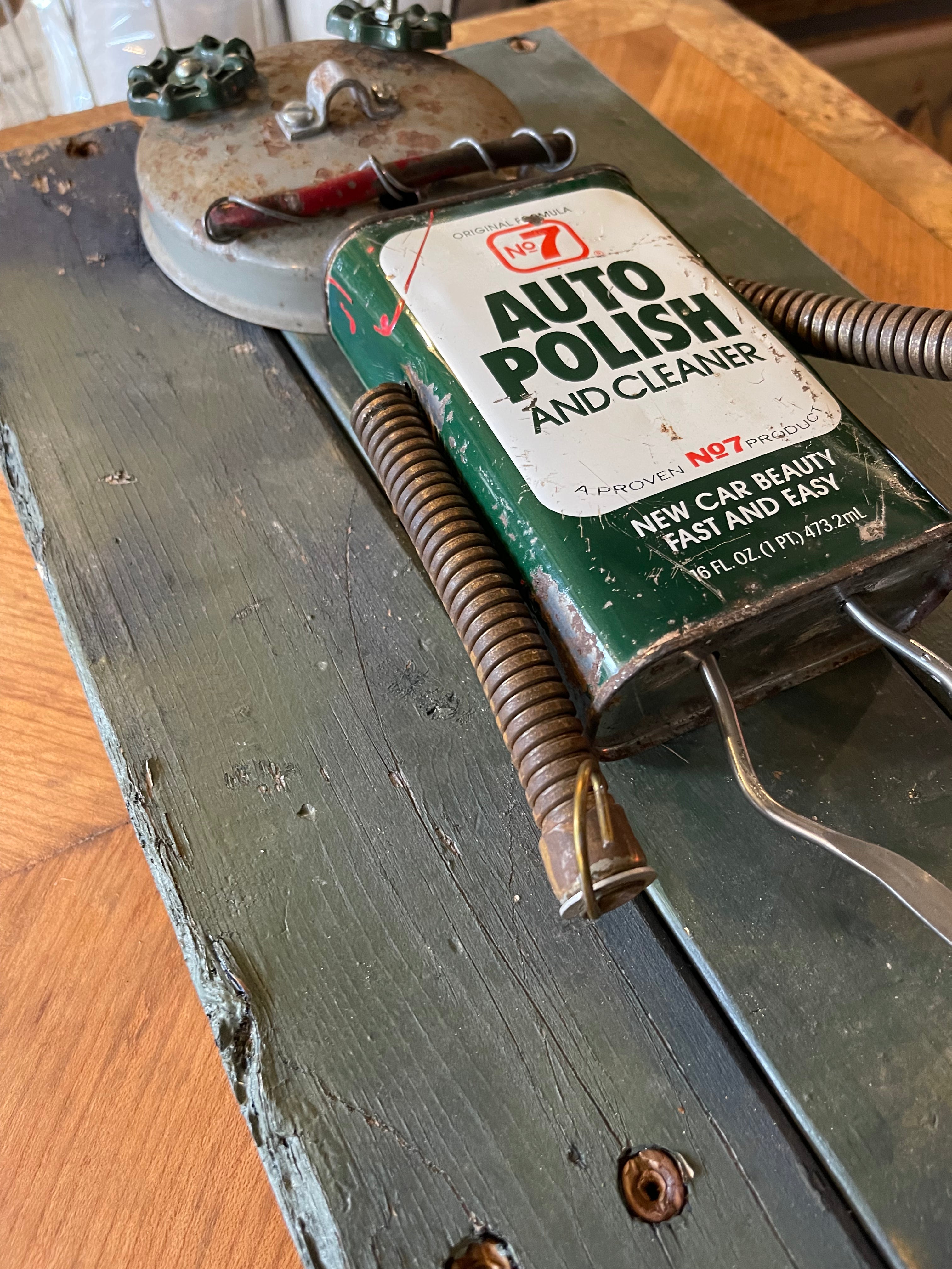 Handcrafted Metal Robot Folk Art Sculpture - 4 – Decor by The Olde 1840