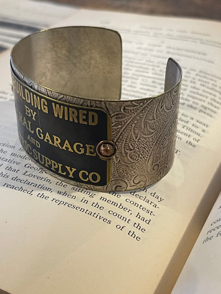 Machine Plate Cuff Bracelet  - Electric Supply Co